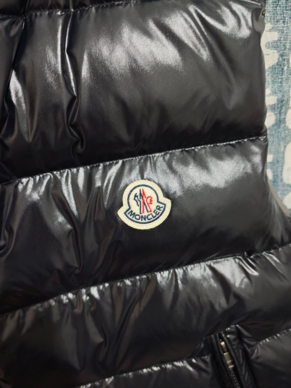 Moncler Black Shiny Puffer Down Vest Unisex - Picture 4 of 11